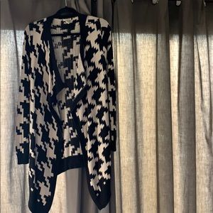 Black and white cardigan